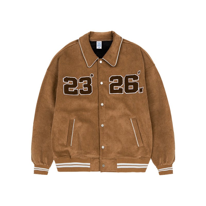 Heavyweight Chenille Embroidery Corduroy Varsity Jacket – view 6