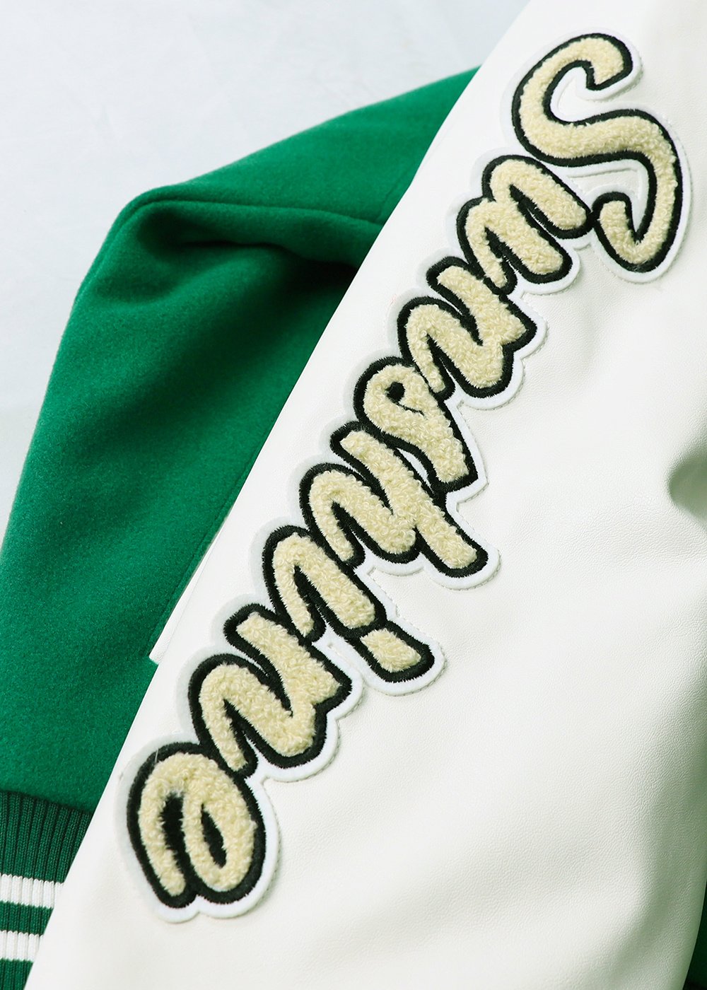 Chenille Embroidery Classic College Jacket – view 3