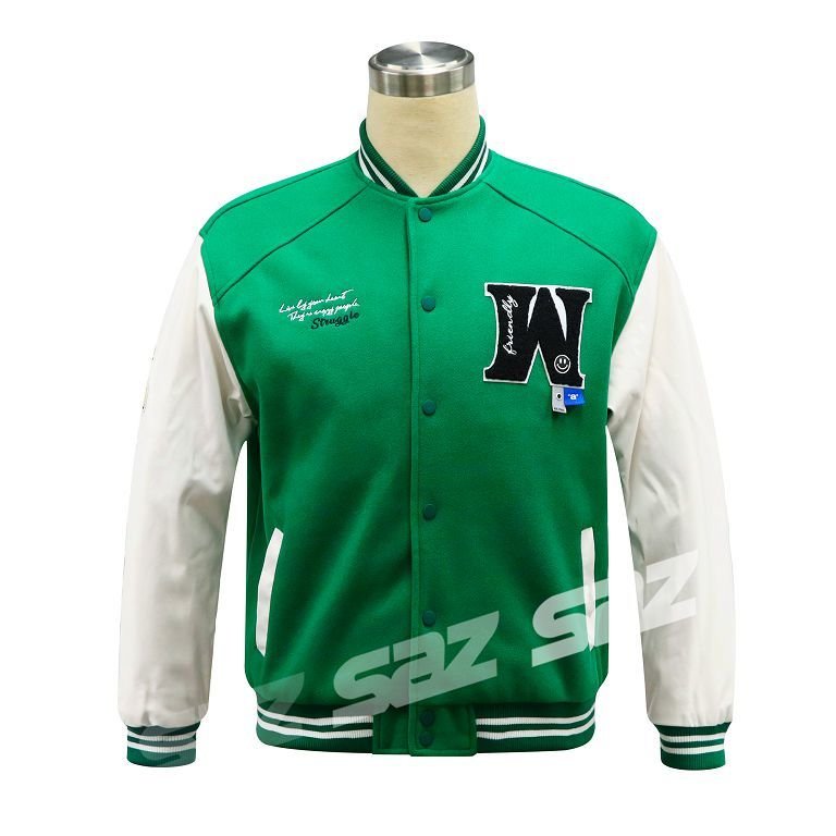 Chenille Embroidery Classic College Jacket – view 6