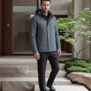 saz-bm1628 Mid-Length Mature Men's Casual Business Jacket