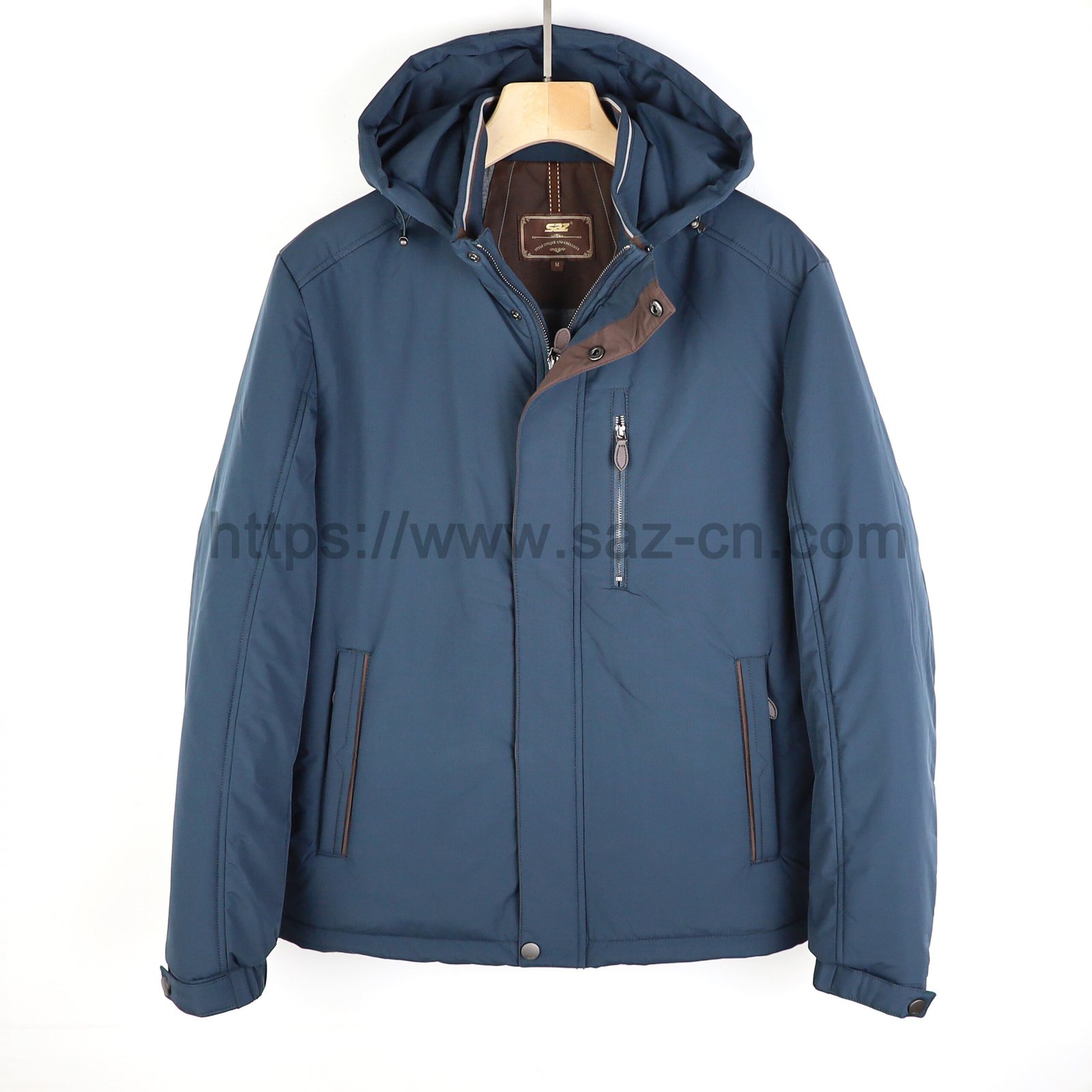 A Ribbed Casual Business Jacket In Contrasting Colors Exudes Masculine Charm – view 2