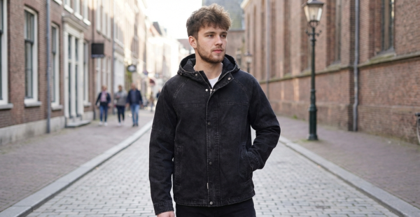 saz-cx9310 vintage canvas insulated denim jacket