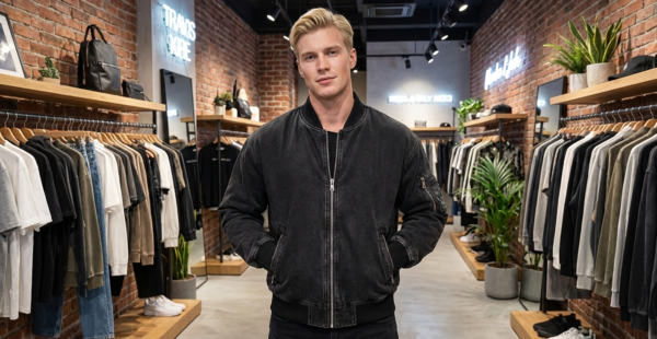 saz-cx9311 fade bomber jacket washed MA-1 Jacket