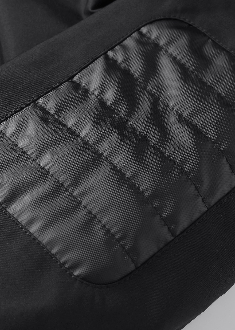 quilted cotton patch outdoor insulated jacket – view 3