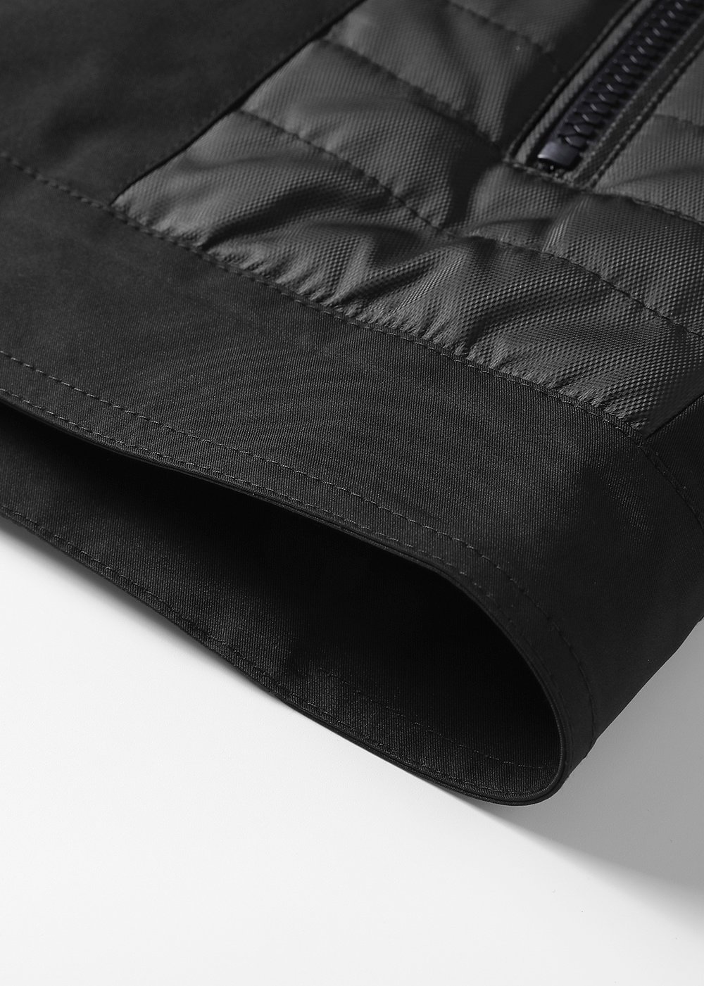 quilted cotton patch outdoor insulated jacket – view 4