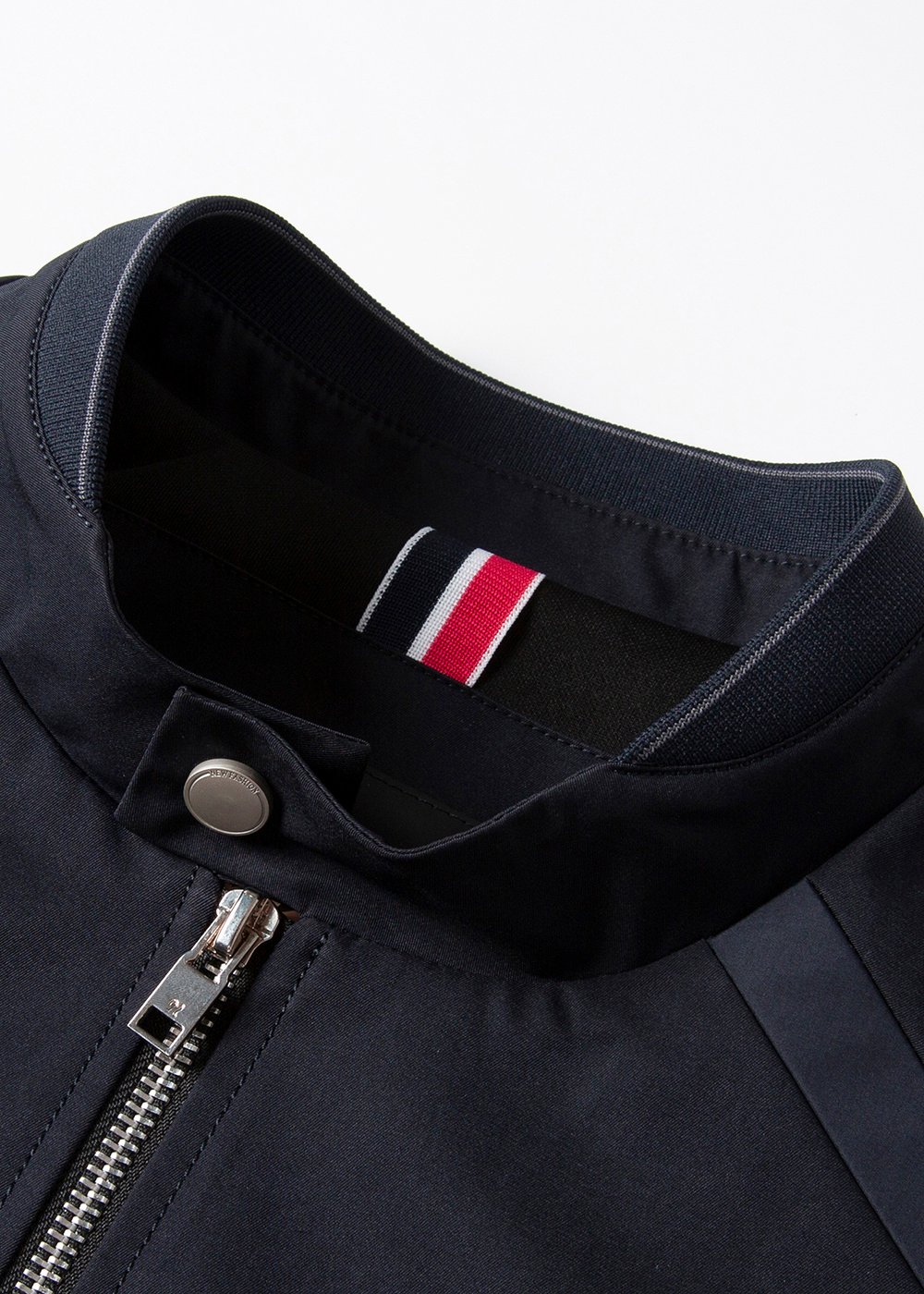 sleeve quilted cotton patch outdoor wear in navy