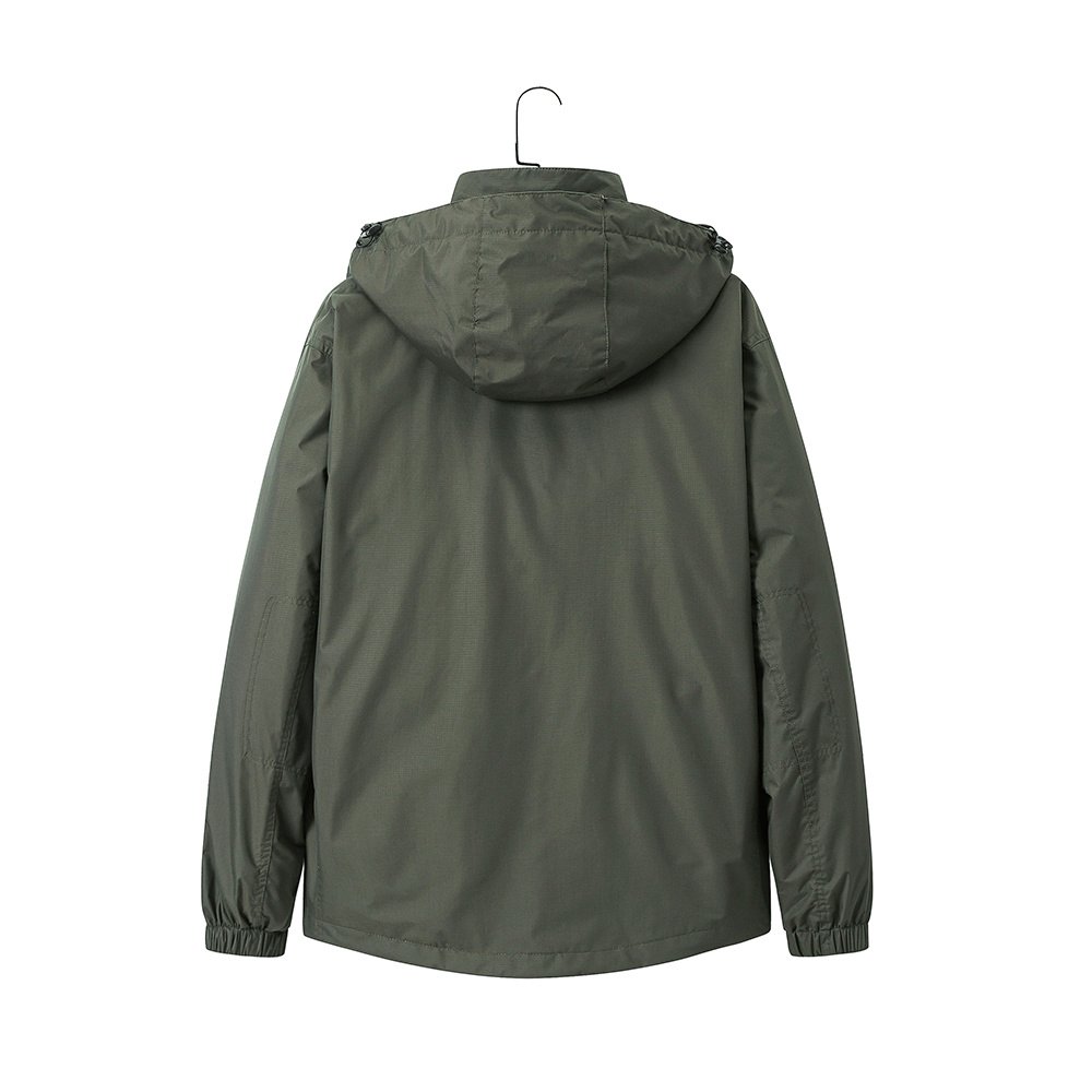 water-repellent hooded windbreaker jacket – view 2