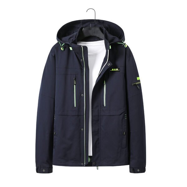 saz-df81202 spring outdoor jacket with detachable hood