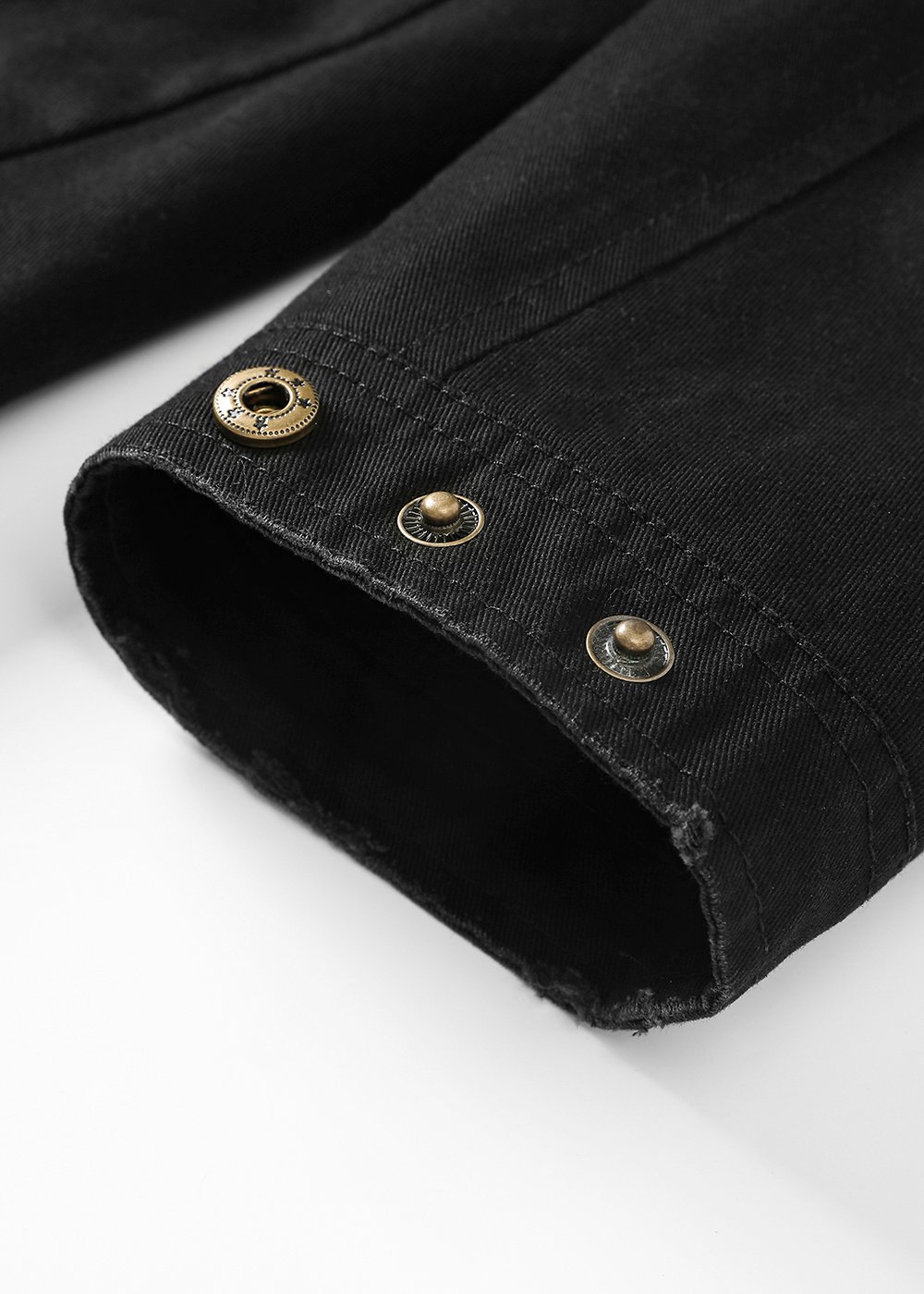 Casual Raw Edge Zipper Overshirt – view 3