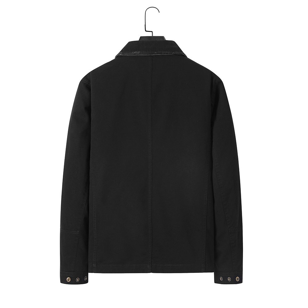 Casual Raw Edge Zipper Overshirt – view 7