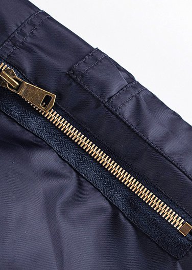 Ma1 Pocket Padded Bomber Jacket With Contrast Lining