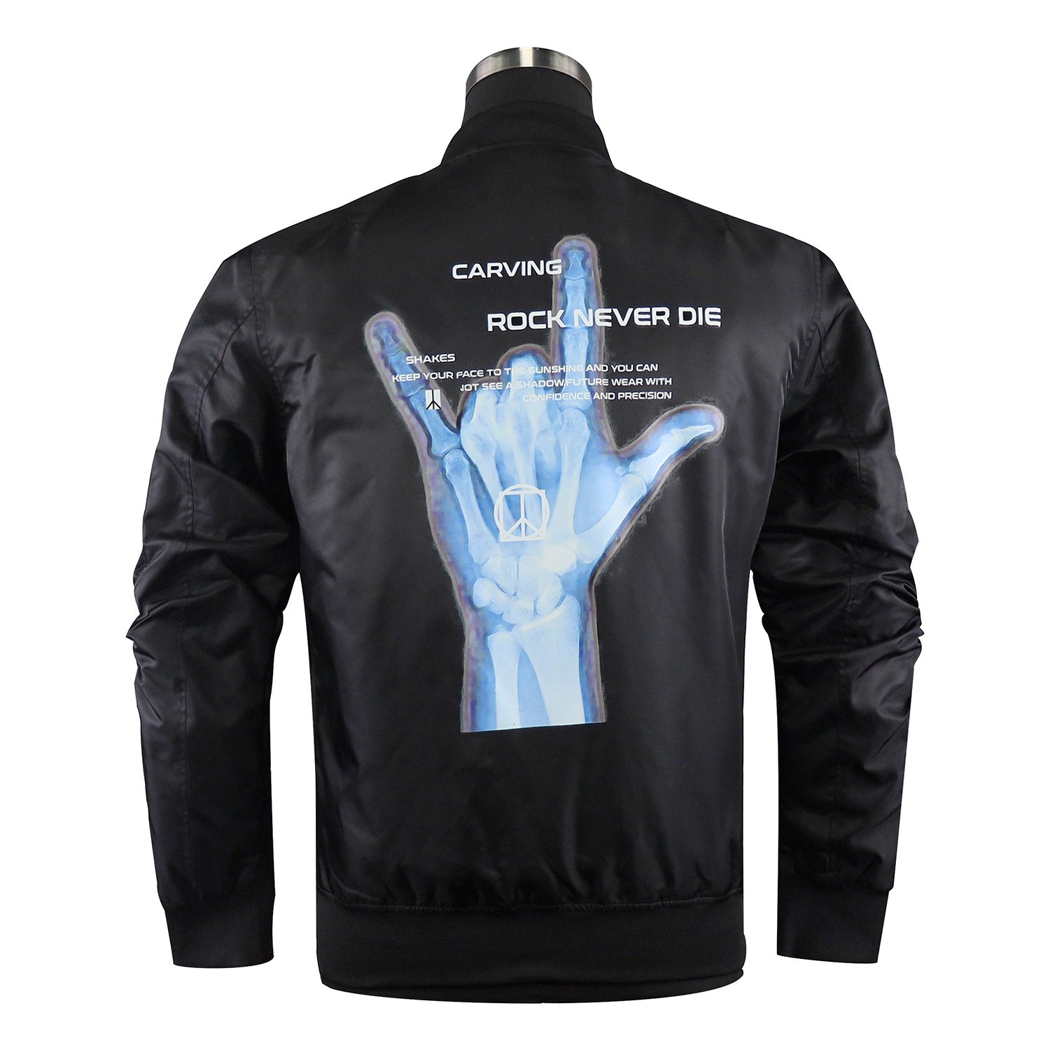 Ma1 Pocket Padded Bomber Jacket With Contrast Lining – view 6