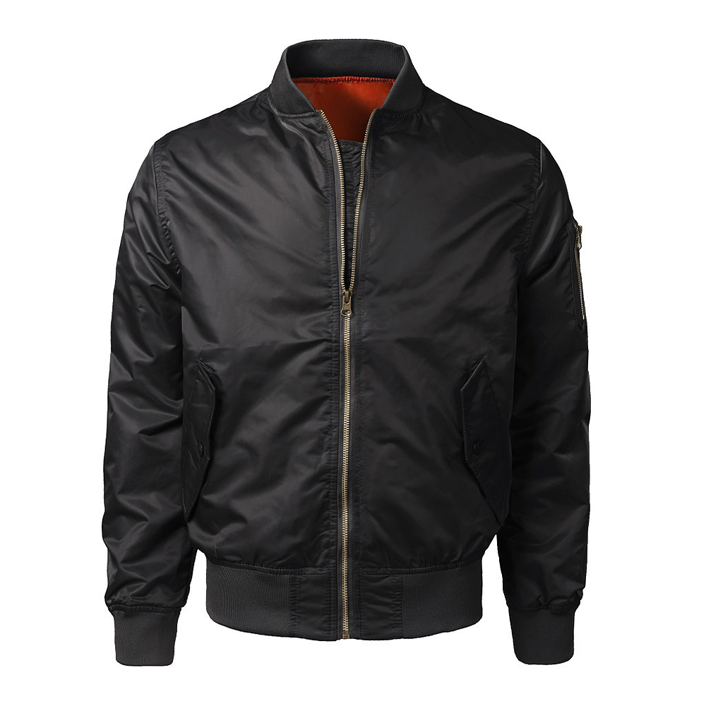 Ma1 Pocket Padded Bomber Jacket With Contrast Lining – view 7