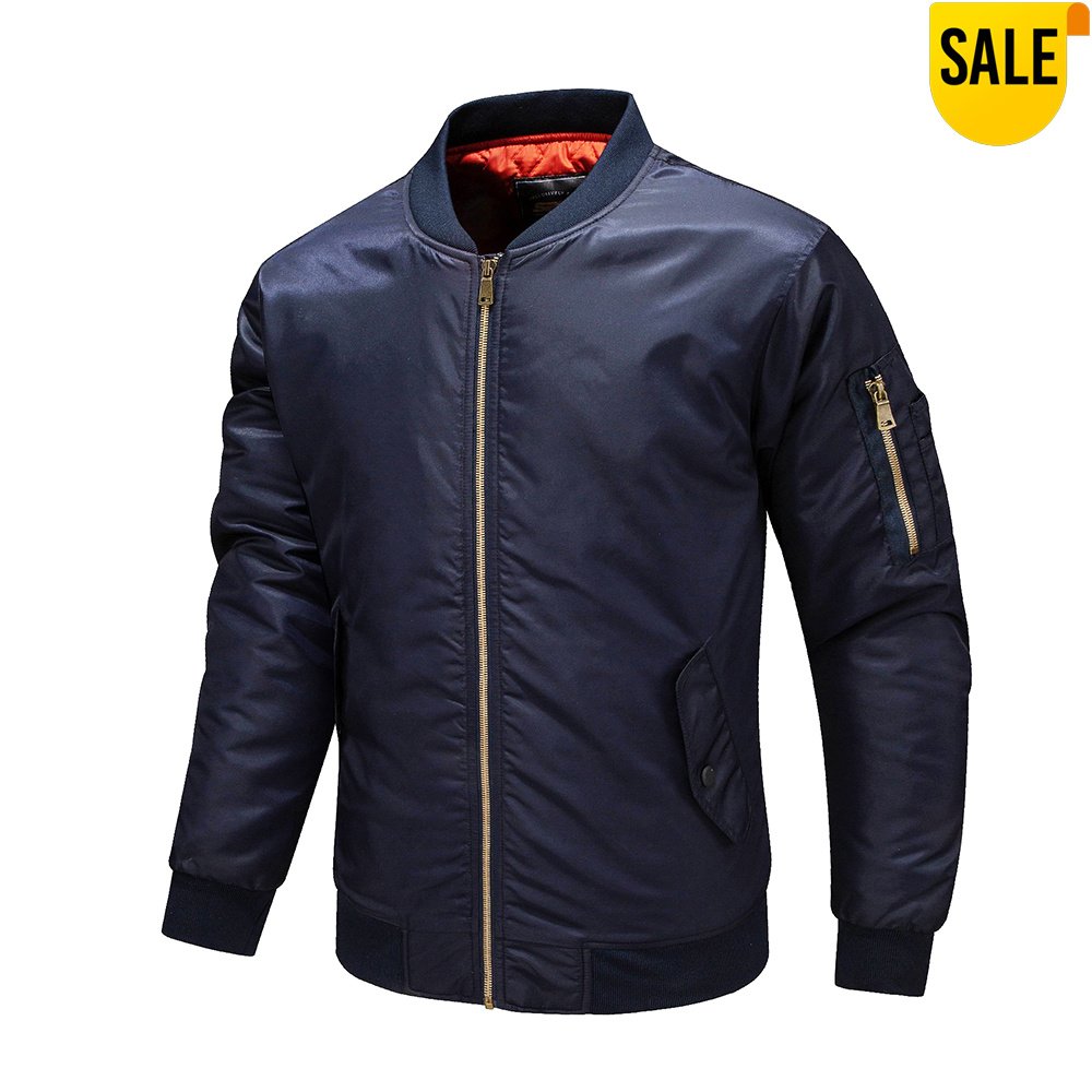 Ma1 Pocket Padded Bomber Jacket With Contrast Lining – view 9