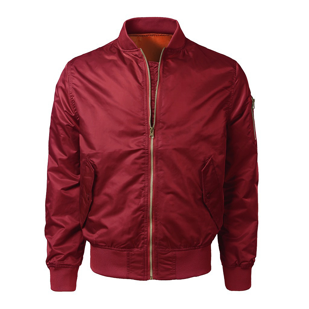Ma1 Pocket Padded Bomber Jacket With Contrast Lining – view 12