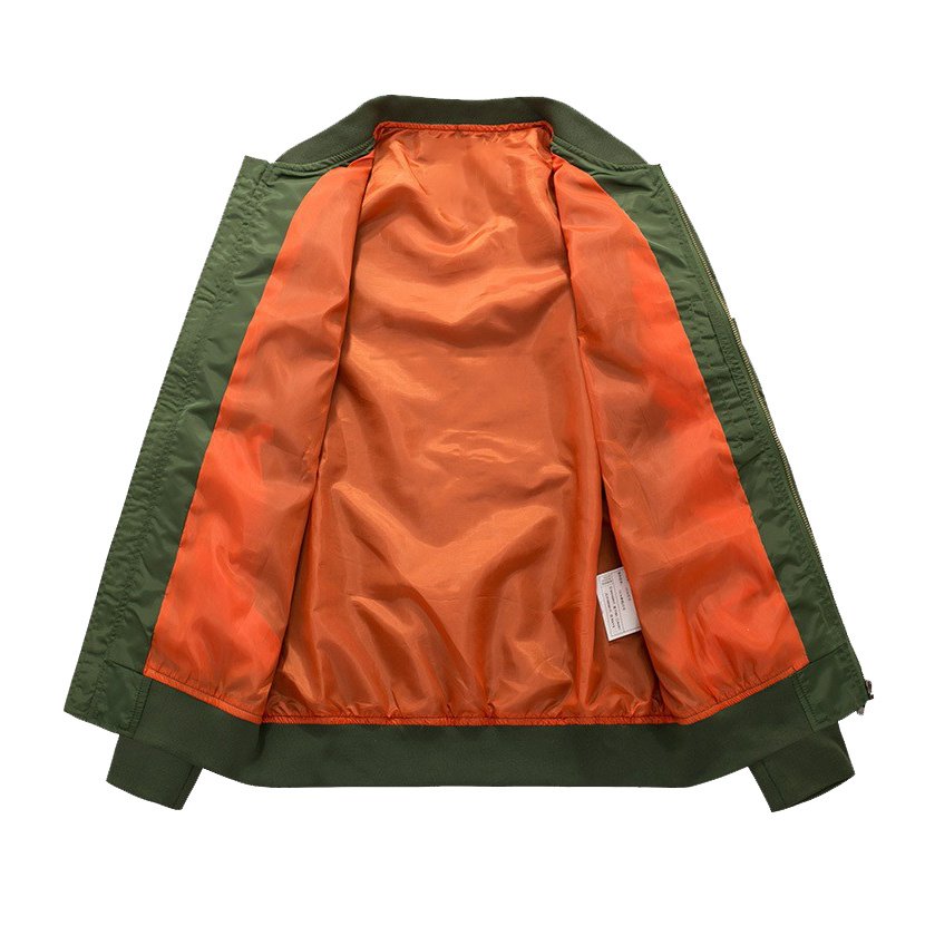 Ma1 Pocket Padded Bomber Jacket With Contrast Lining – view 14
