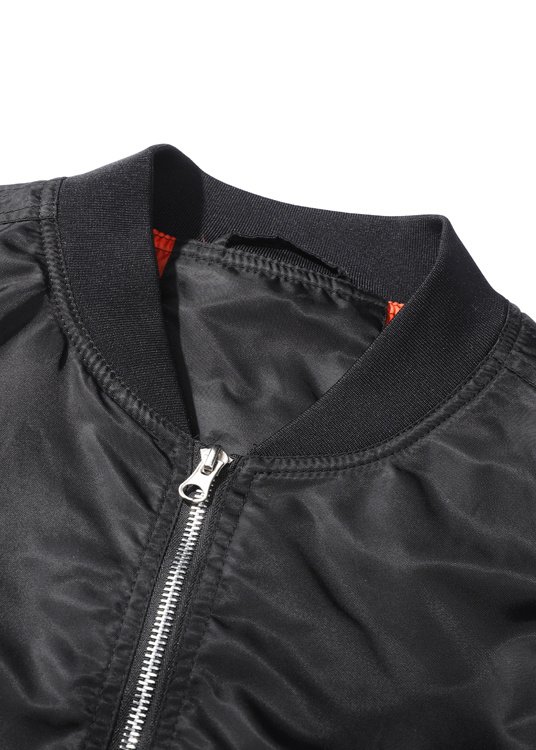 Ma-1 Slim Fit Essential Bomber Jacket In Red
