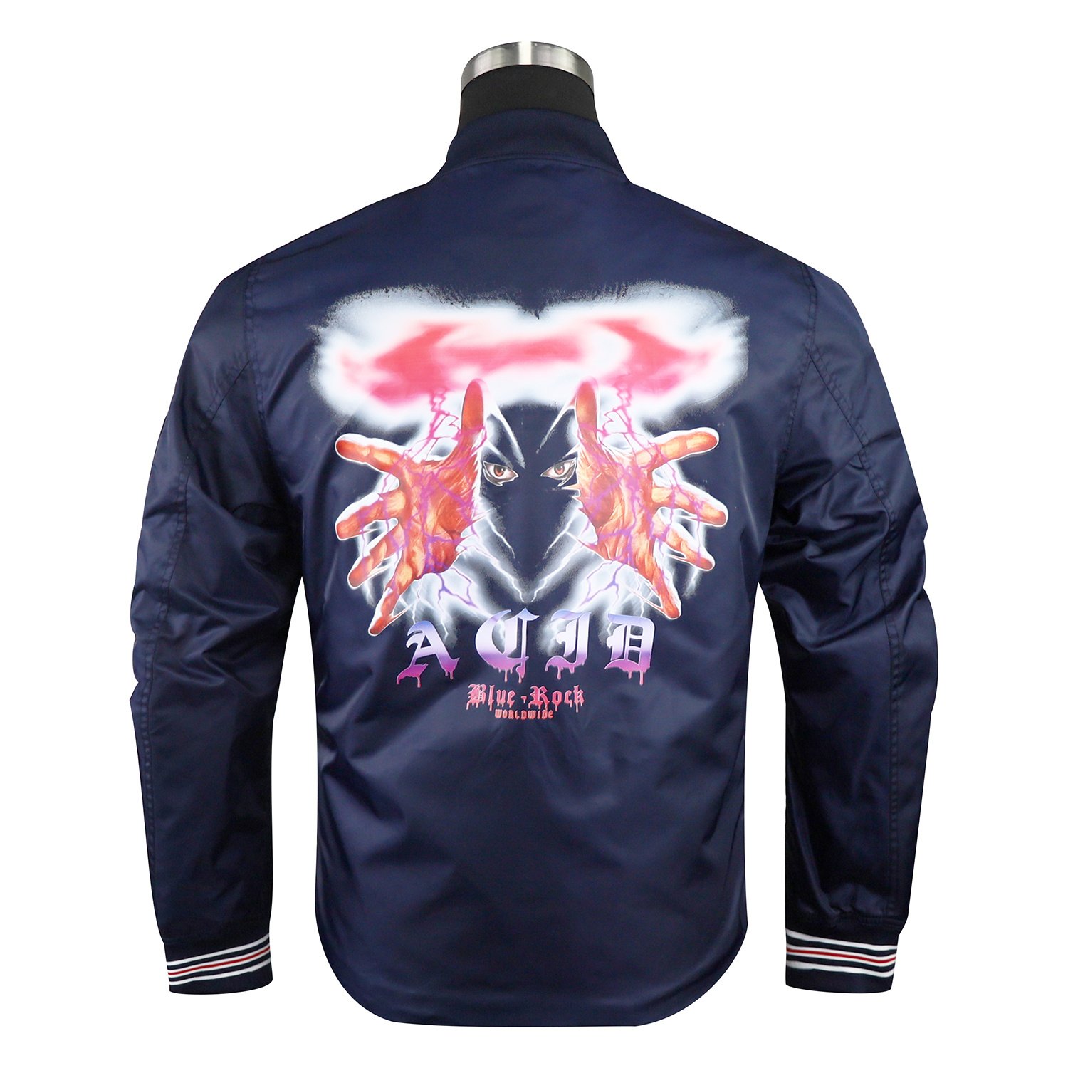 Ma-1 Slim Fit Essential Bomber Jacket In Red – view 15