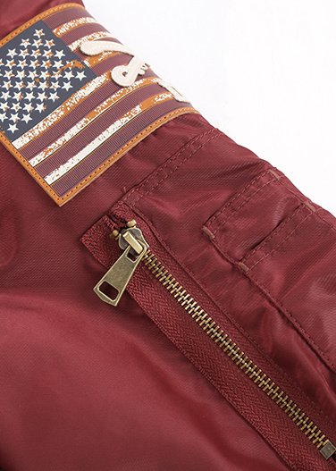 Oversized Custom Leather Badge Vintage Bomber Jackets