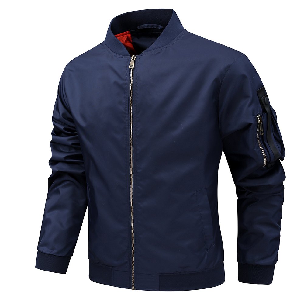 regular fit lightweight unisex ma-1 bomber jacket – view 9