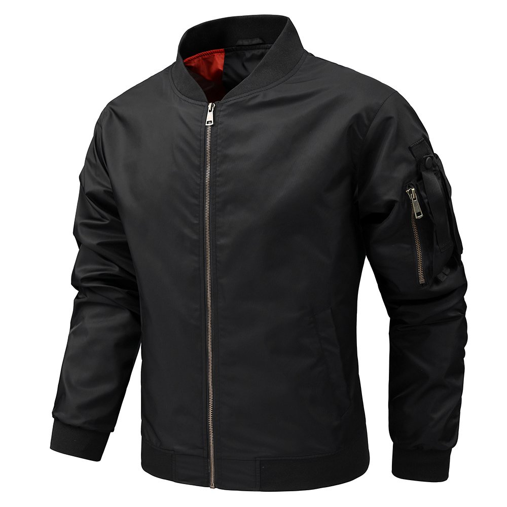 regular fit lightweight unisex ma-1 bomber jacket – view 10