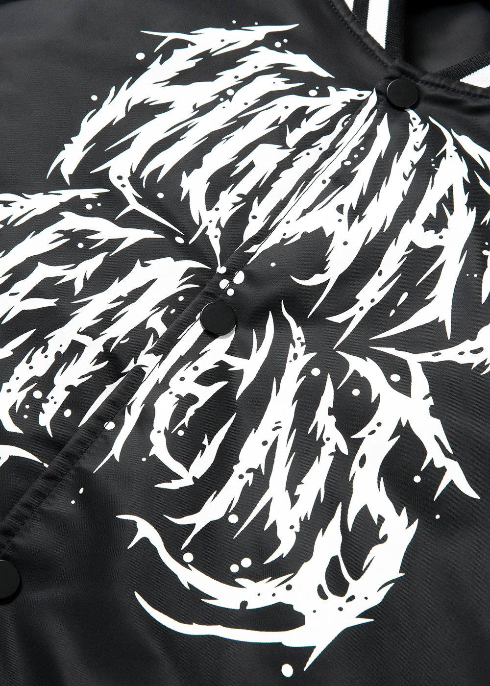 Printing Nylon Varsity Jacket With Detachable Hood
