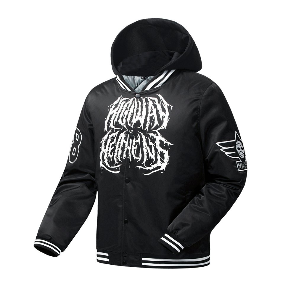 Printing Nylon Varsity Jacket With Detachable Hood – view 6