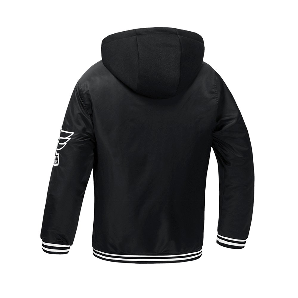 Printing Nylon Varsity Jacket With Detachable Hood – view 7