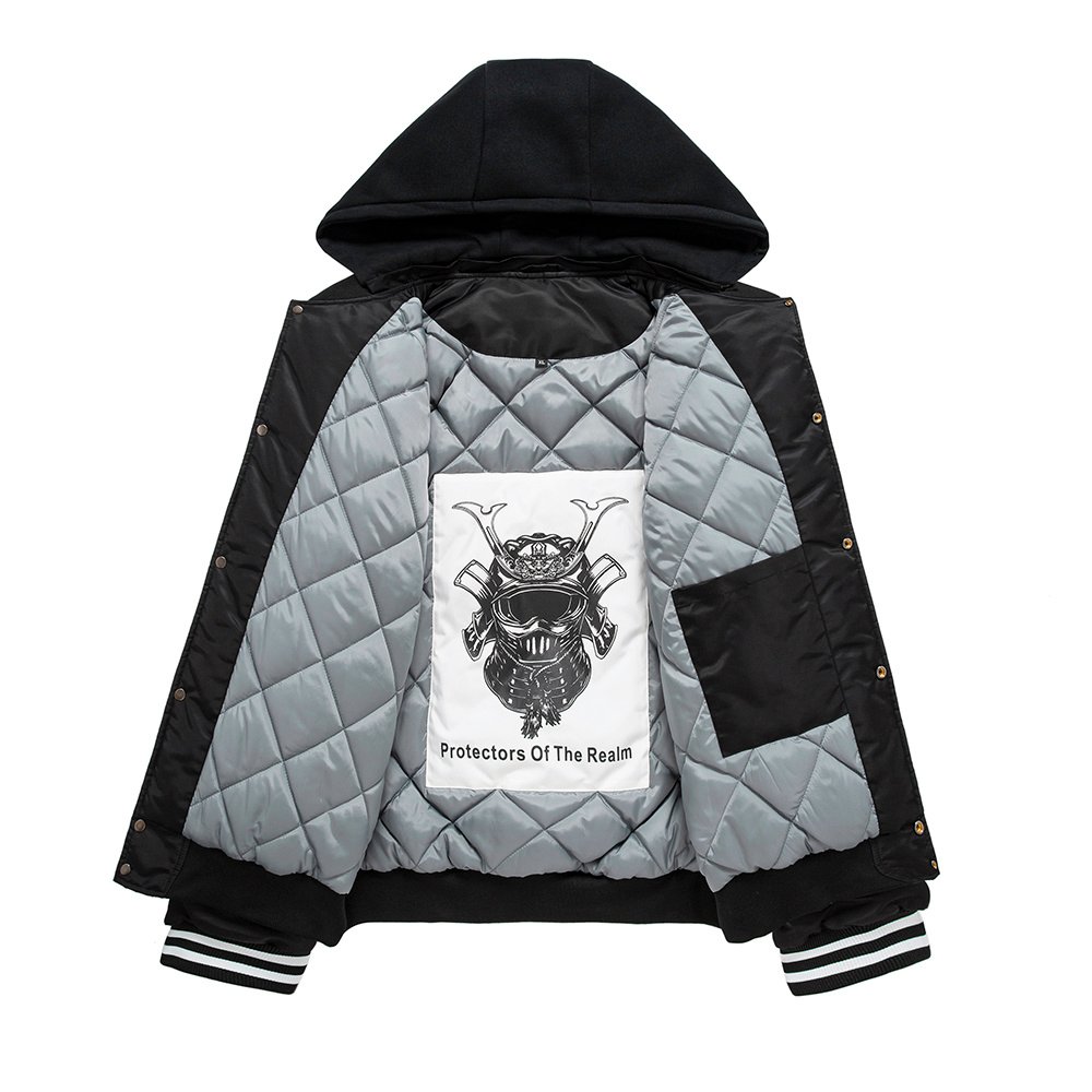 Printing Nylon Varsity Jacket With Detachable Hood – view 8