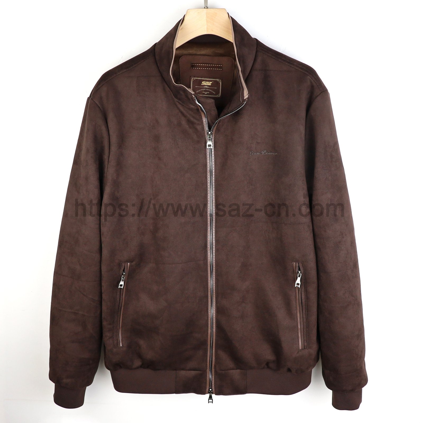Luxury Italian Brown Suede Jackets For Men – view 2