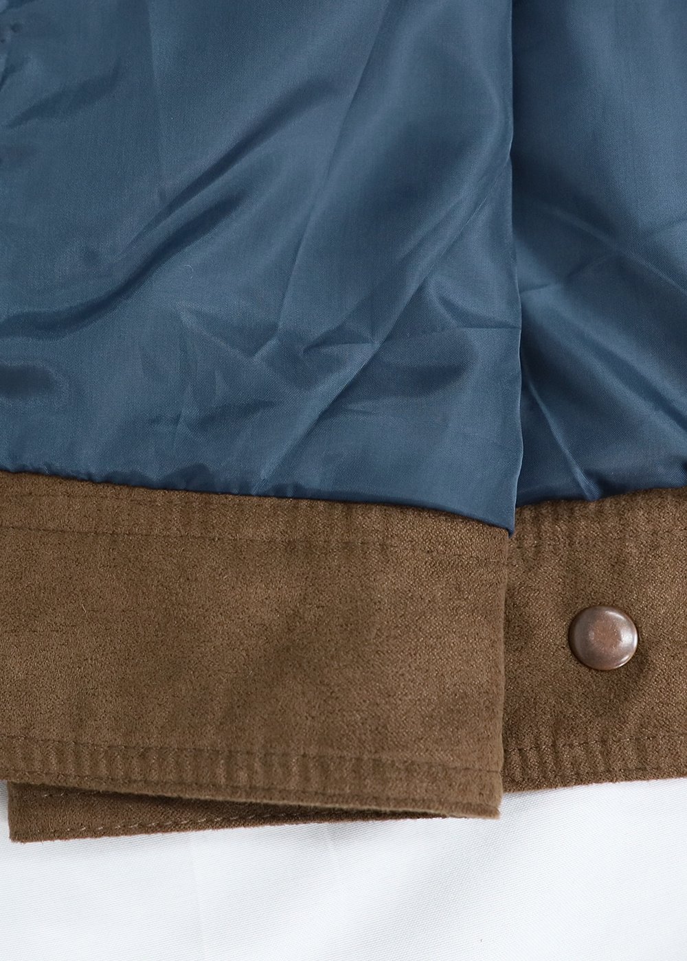 Embroidered Patch Brown Suede Shirt Jacket – view 4