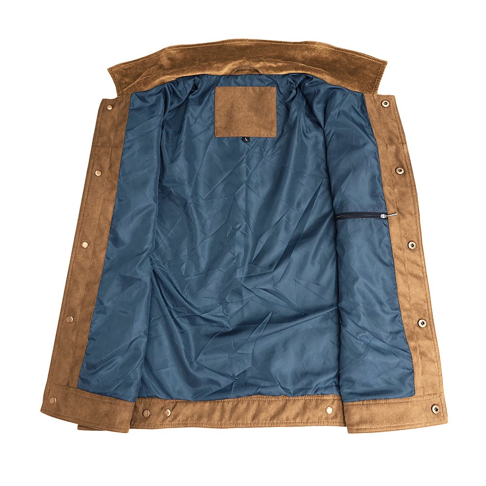 Embroidered Patch Brown Suede Shirt Jacket – view 8