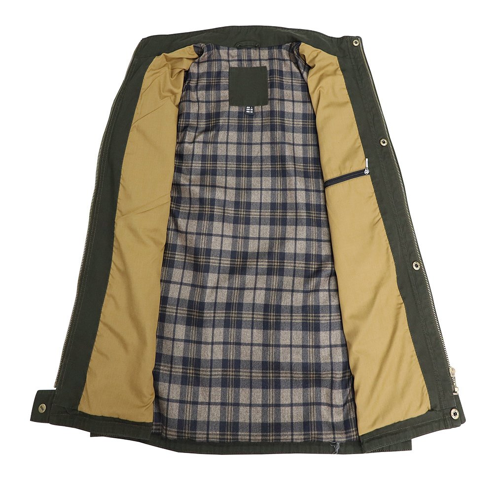 olive green short field jacket multi-pocket outwear – view 7