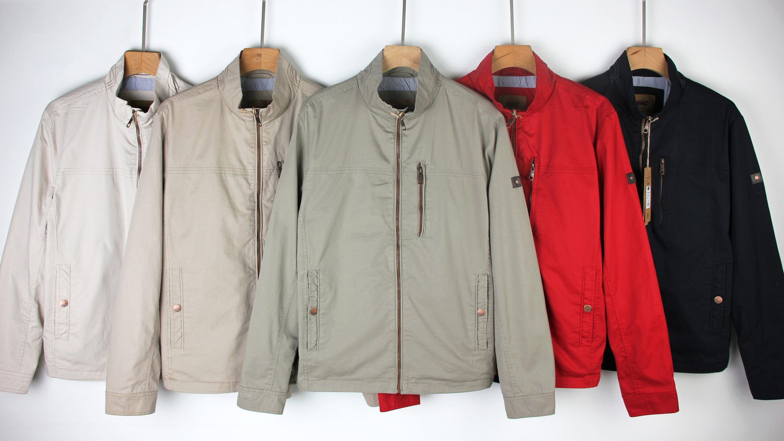 men jackets between-season outdoor jacket in beige – view 2