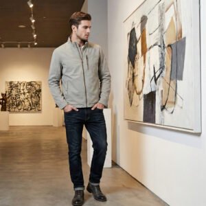 saz-sx9333 men jackets between-season outdoor jacket in beige