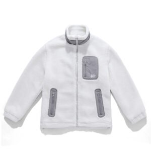 saz-w903 windproof color blocked sherpa jacket