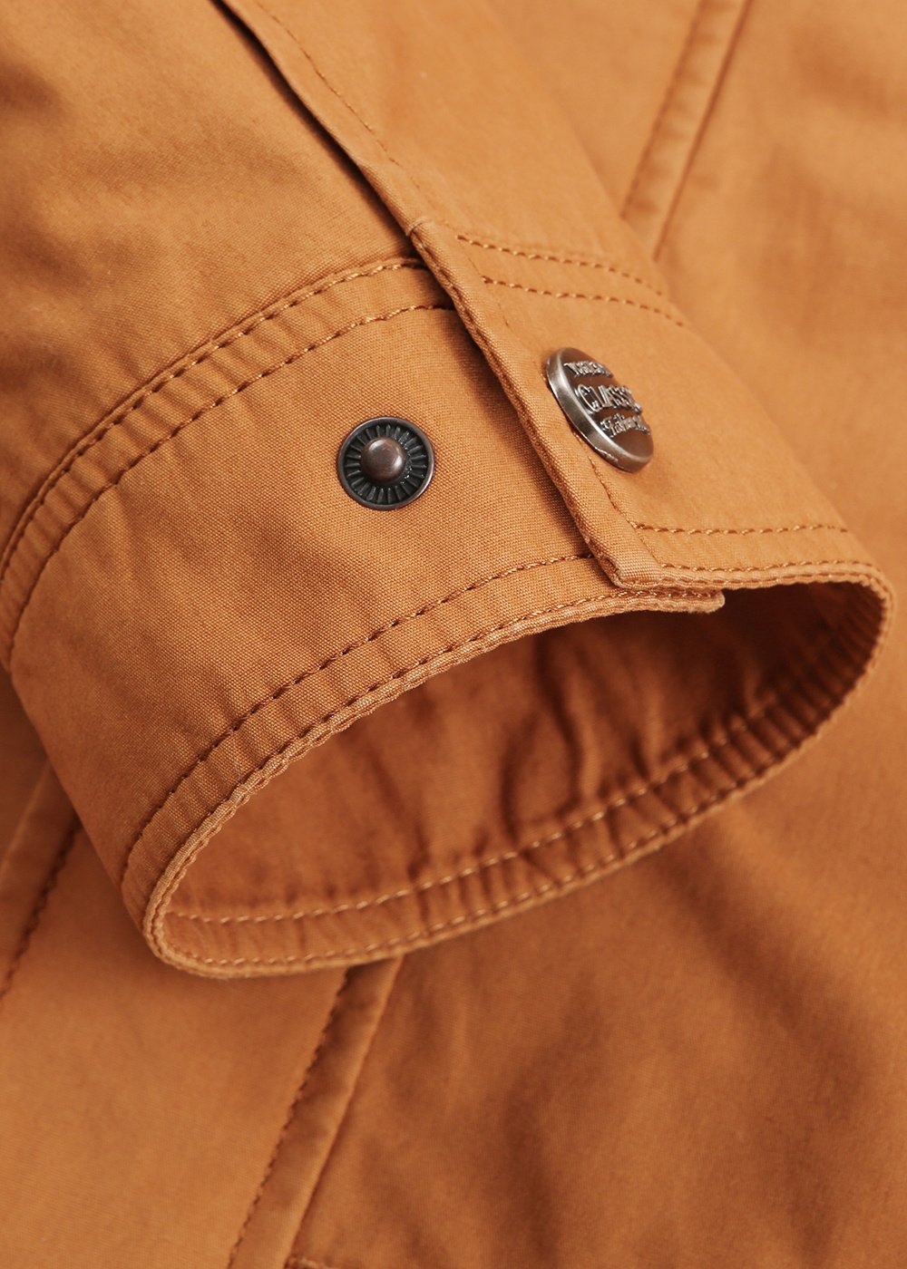 washed cotton hooded jacket lightweight – view 3