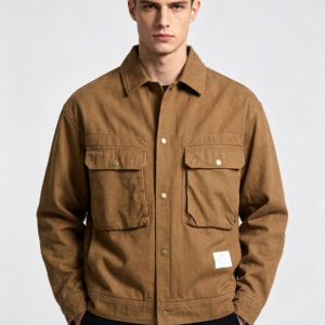 Single Breasted Quilted Overshirt