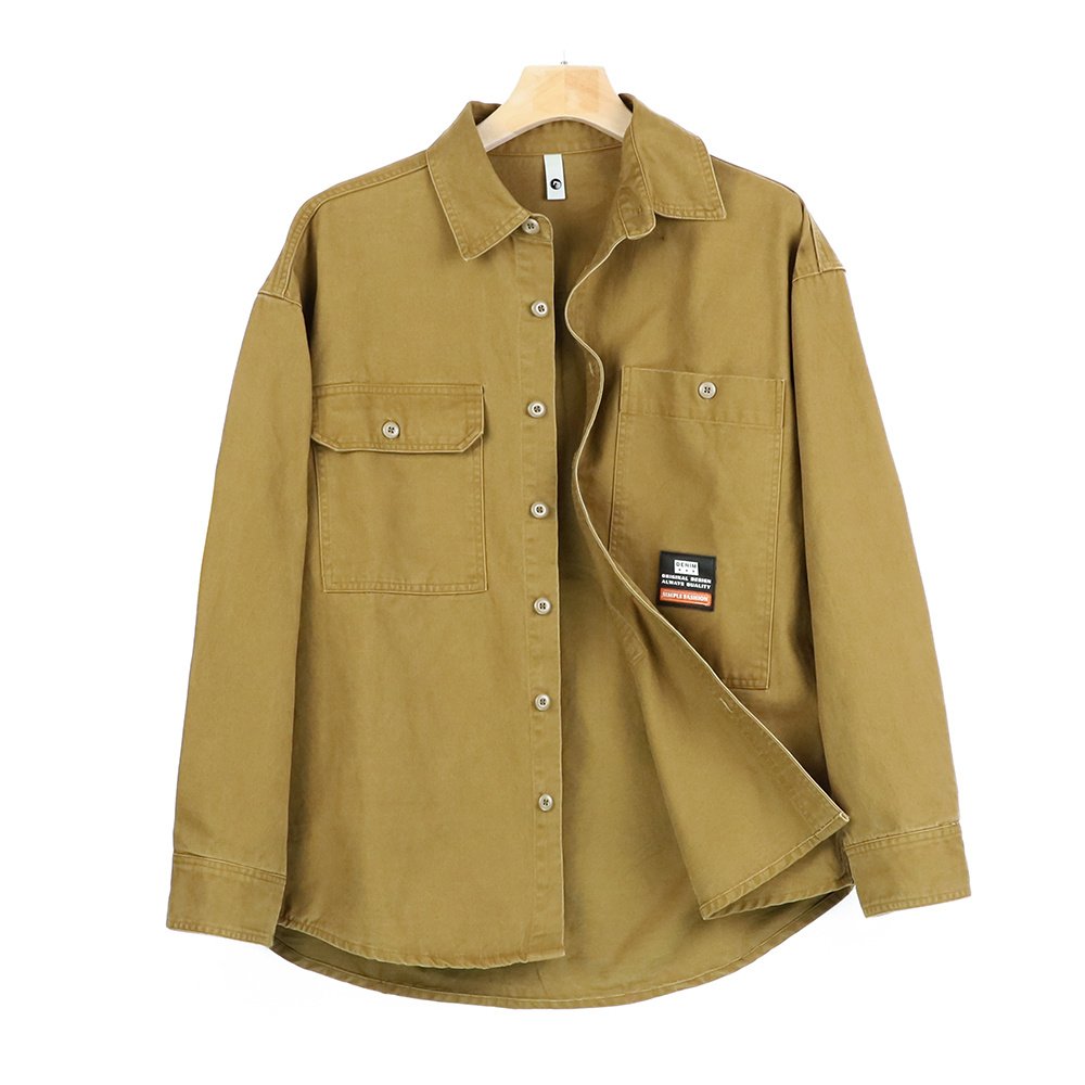 100% Cotton Dropped Shoulder Shacket – view 7