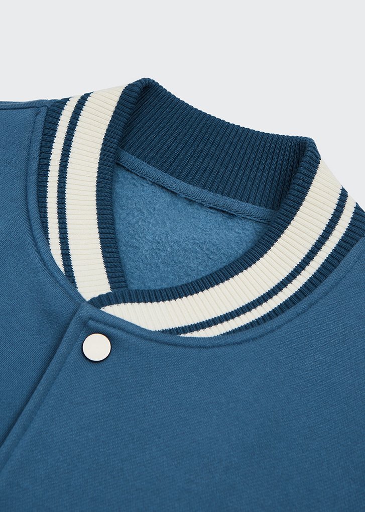 Chenille Patch Varsity Fleece Jacket