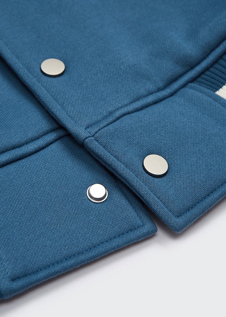 Chenille Patch Varsity Fleece Jacket – view 4