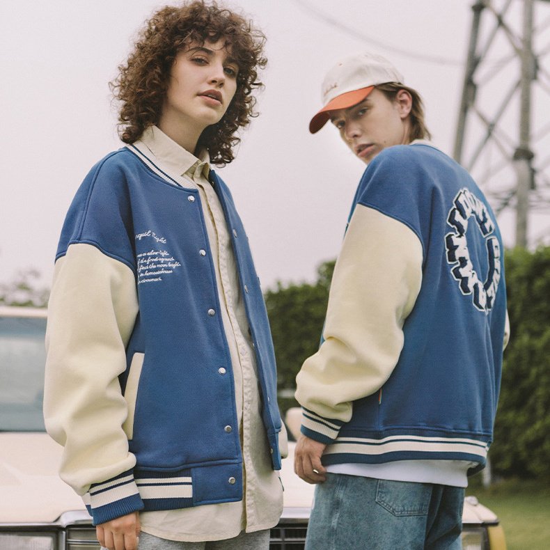 Chenille Patch Varsity Fleece Jacket – view 5