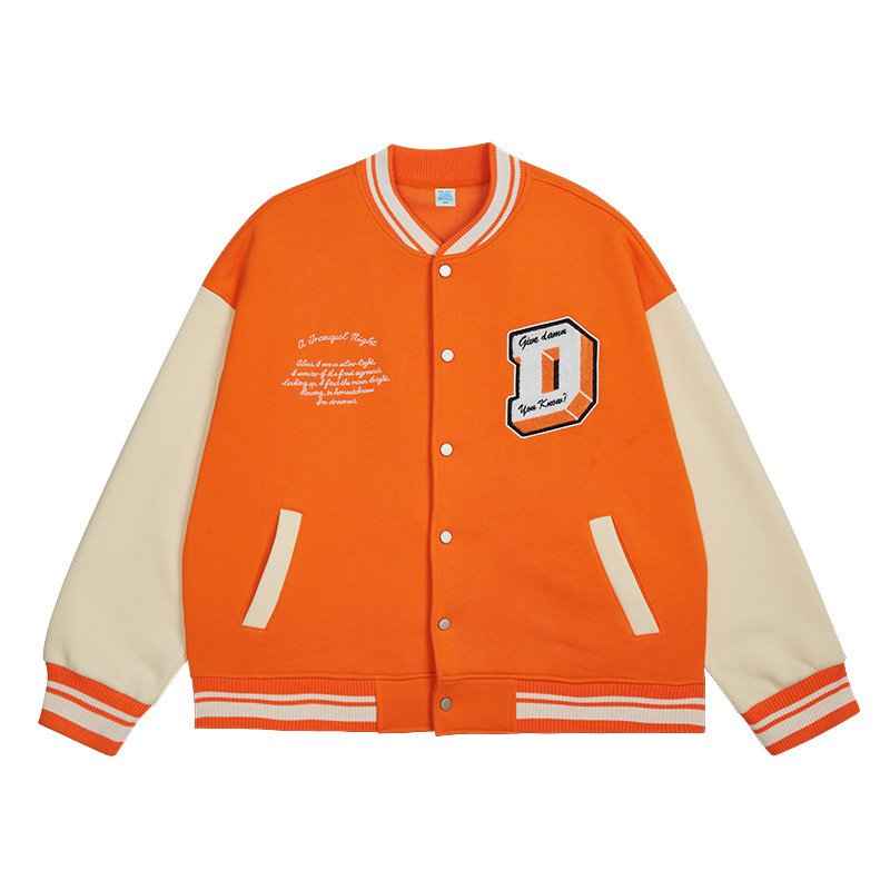 Chenille Patch Varsity Fleece Jacket – view 9