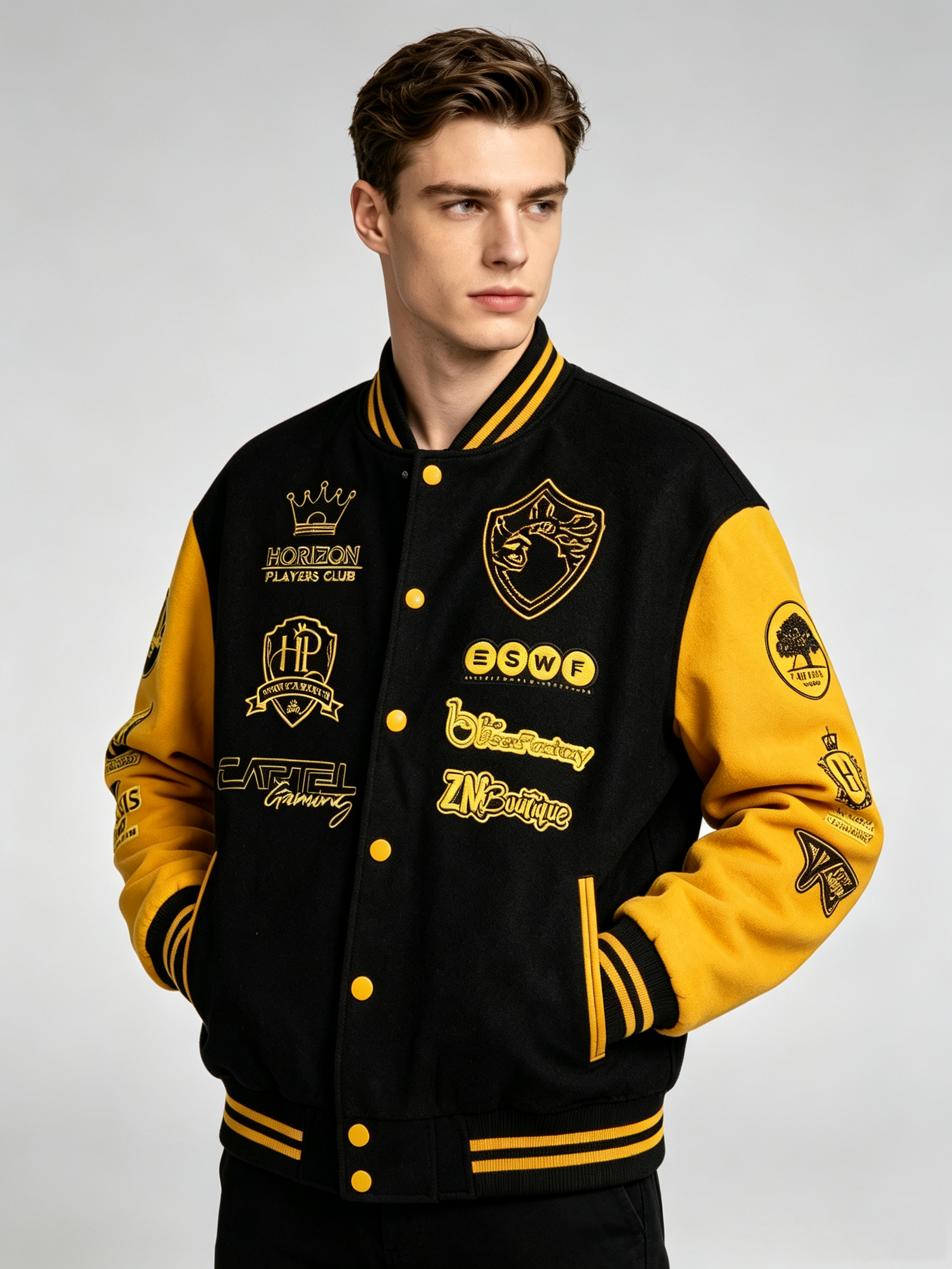 Wholesale Letterman Jackets: Wool, Leather-Sleeve and Chenille College Jackets